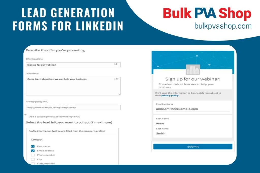 Lead Generation Forms For Linkedin