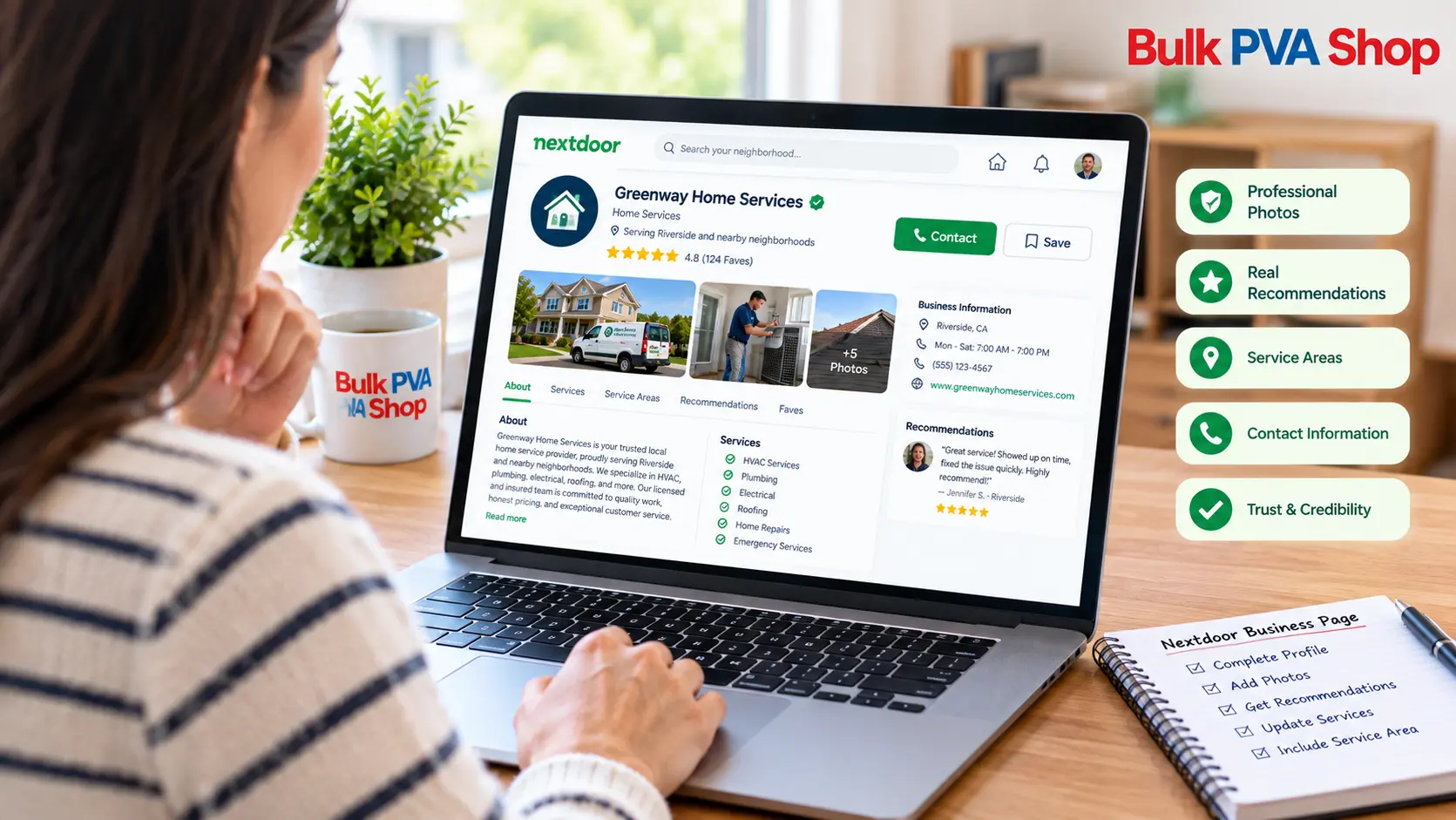 optimize-nextdoor-business-page-home-services Optimized Nextdoor Business Page for a home service business